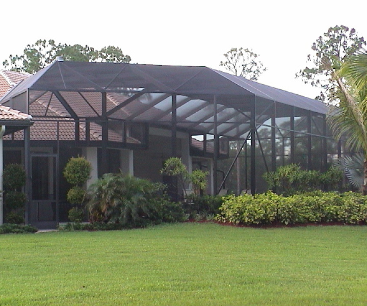 Enclosed porch for luxury home